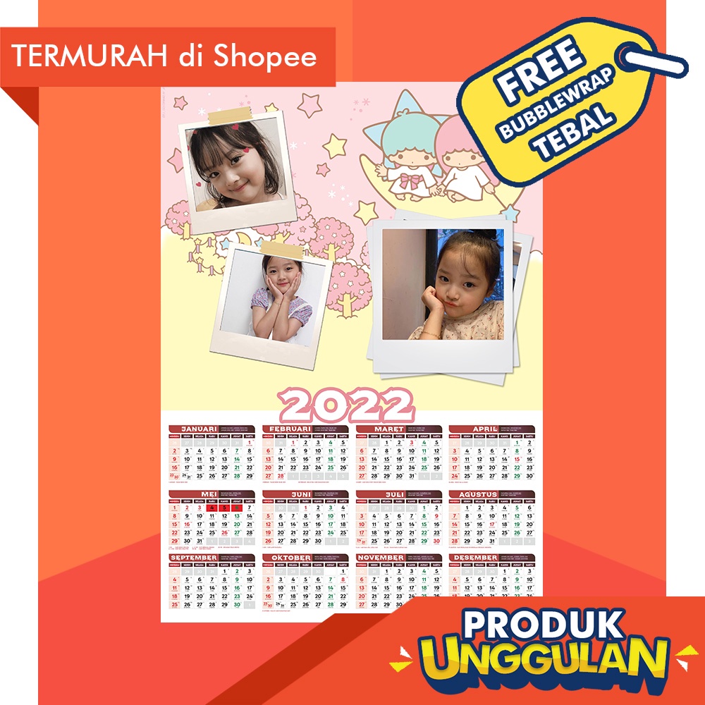 Jual Kalender Custom Karakter | Shopee Indonesia