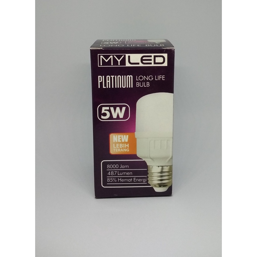 Lampu LED 5 Watt Putih Myled Platinum 5W Bohlam LED 5w Daylight