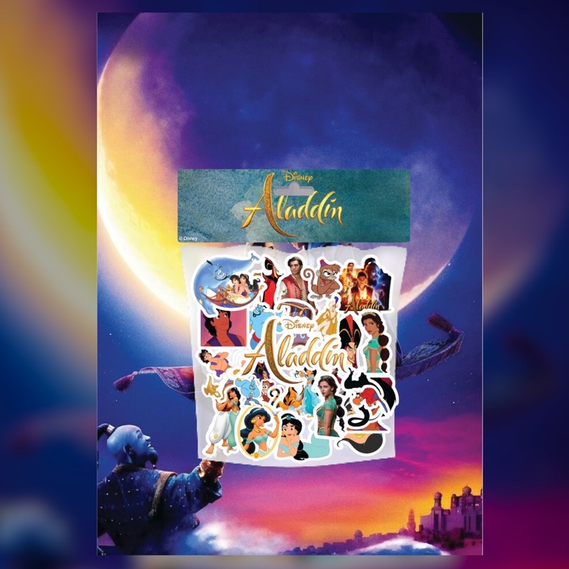 

[28 PCS STICKERS] Stickers Aladdin untuk laptop, hp, dll