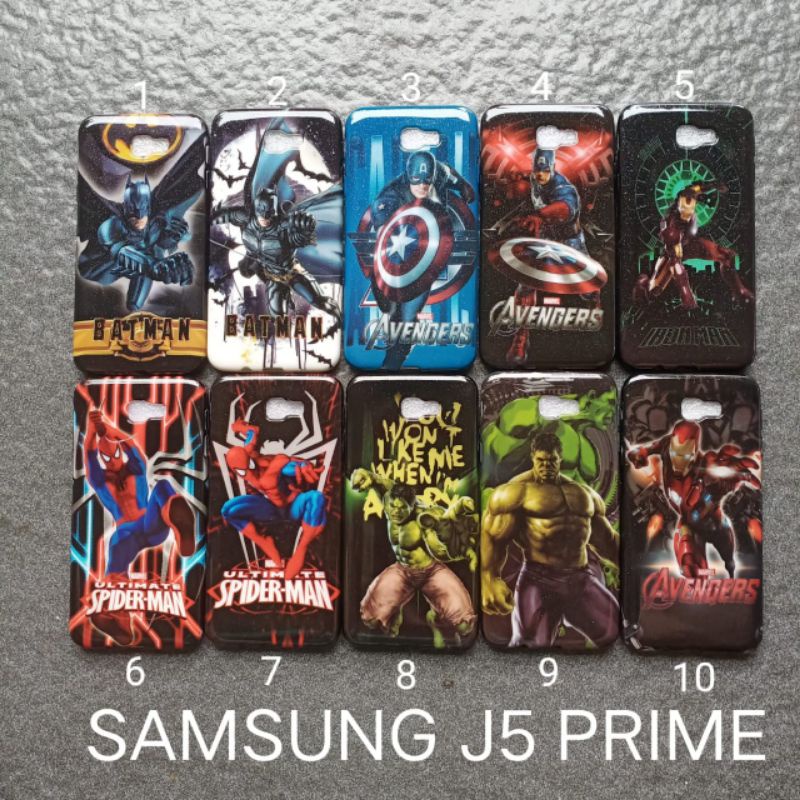 Case gambar Samsung J5 PRIME motif cowok soft softcase softshell silikon cover casing kesing housing