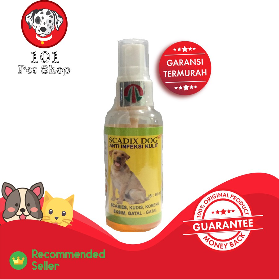 Scadix spray - obat scabies anjing &amp; obat jamur anjing