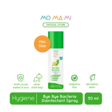 Momami Baby &amp; Kids Bye Bye Disinfectant Spray - Disinfektan (50ml)
