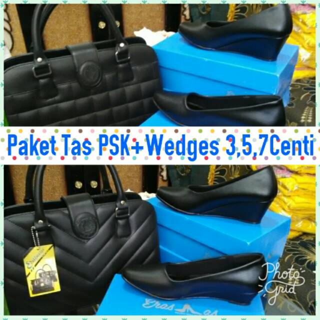 Paket Tas PSK YSL+Wedges Persit/Bhayangkari