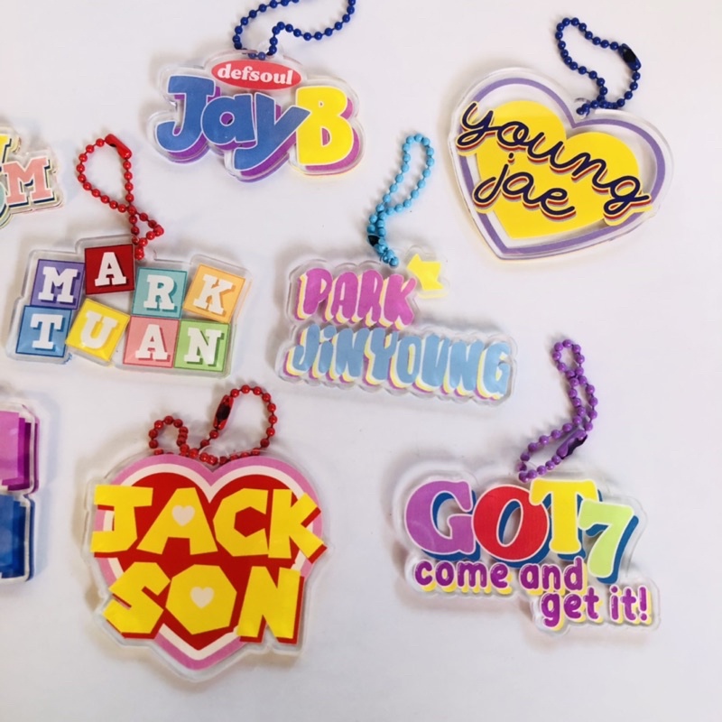 Keyring nama GOT7 (gantungan akrilik GOT7) - kulkit