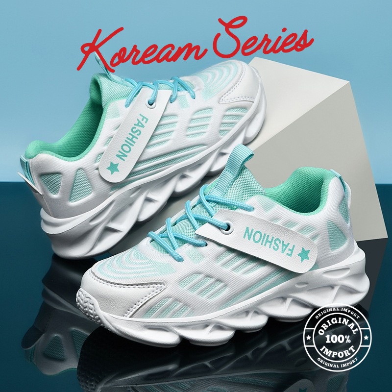 [SALE RUGI] GLORYKIDZ SH2201 Sepatu Sneaker Anak SIZE 37 Perempuan Import sol karet 12 tahun