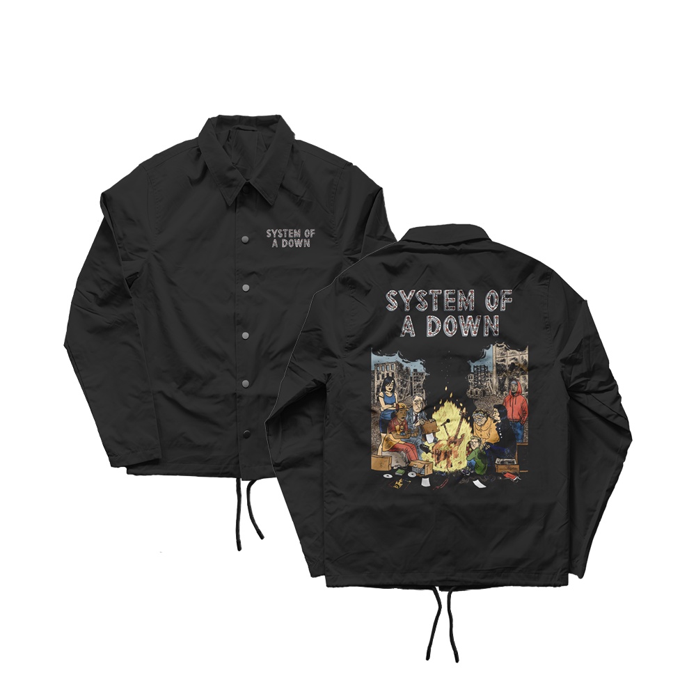 COACH JACKET SYSTEM OF A DOWN | COACH JAKET PRIA WANITA BAND METAL SOAD