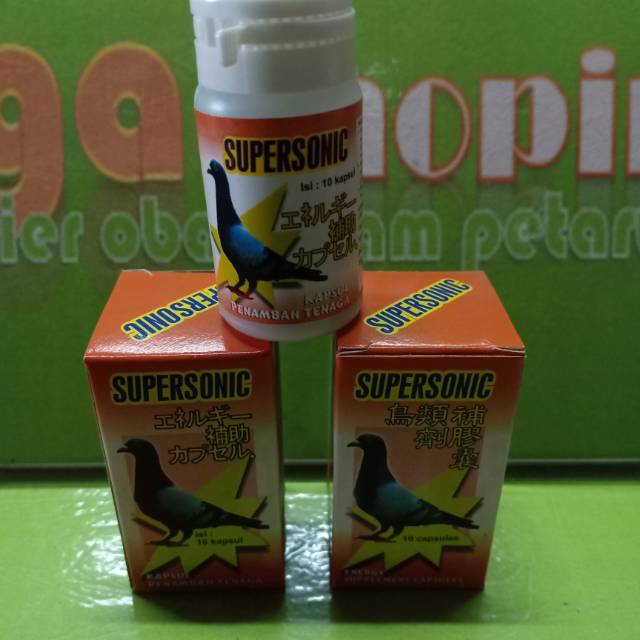 super sonic 1bt isi 10butir jamu kamlang herbal spt m1 burung merpati dara