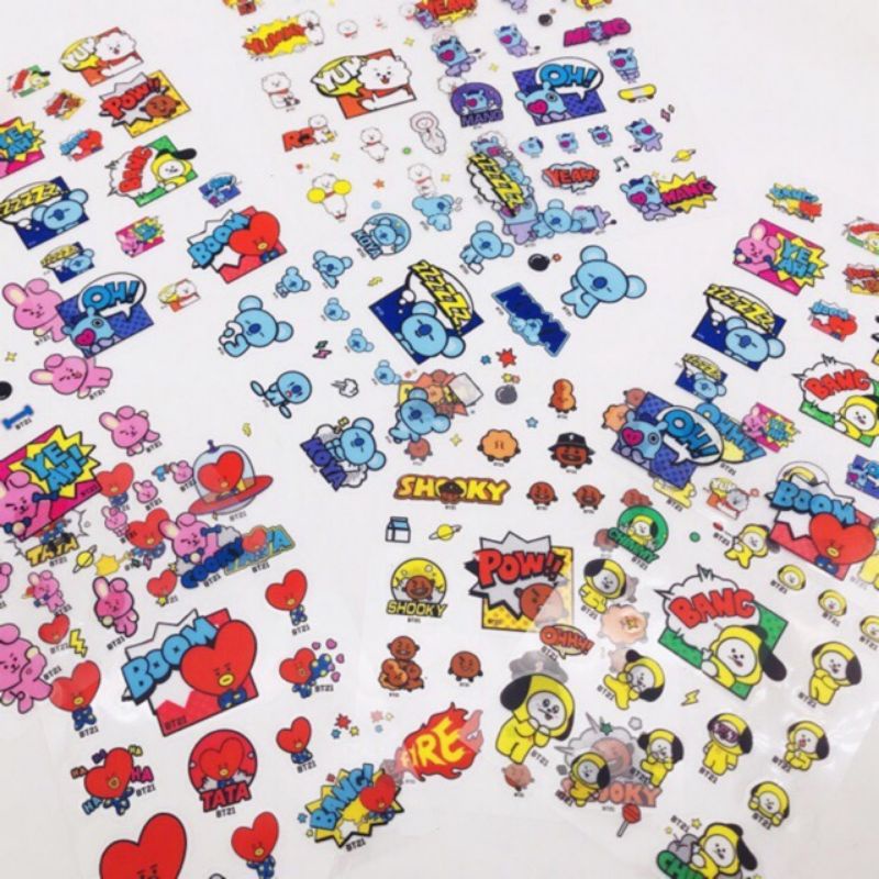 

Sticker BT21 KPOP PVC Bening Anti Air