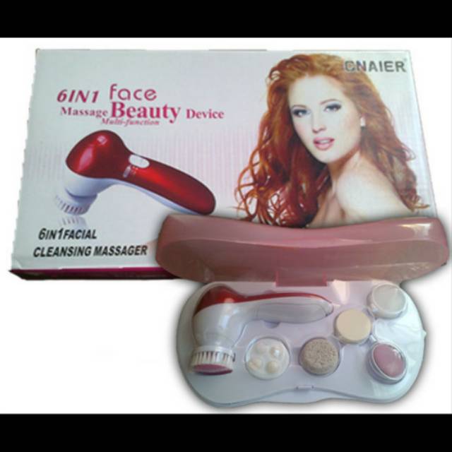 Alat Pijat Wajah 6 in 1 Facial Cleansing Massager cnaier