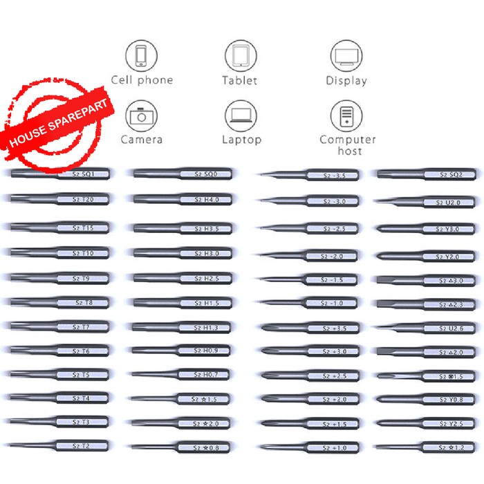 Jakemy 49 in 1 Obeng Set Portable &amp; Precision DIY Screwdriver - JM-P18