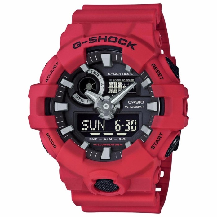 6.6 Sale Casio G-Shock GA-700-4ADR Jam Tangan Pria Original Garansi Resmi / jam tangan pria / shopee gajian sale / jam tangan pria anti air / jam tangan pria original 100%