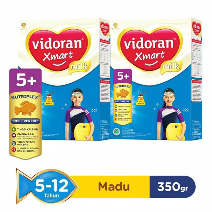 

Susu Vidoran Xmart 5+ 350gr Madu