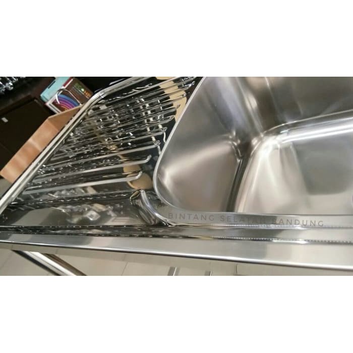 BAK CUCI PIRING / SINK DENGAN KAKI STAINLESS 10050 1000x500x250mm