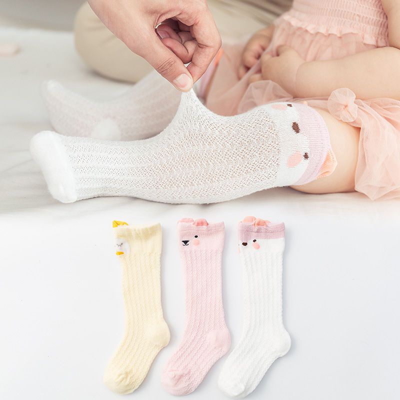 Kaos Kaki Panjang Bayi Anak Perempuan Balita Karakter Hewan Bahan Jaring Baby Socks Kids