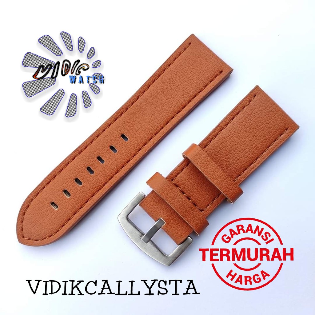 Strap Tali jam tangan kulit leather Pria 26mm Tali jam kulit BZ26 26 MM