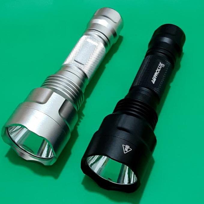 Cuci Gudang Awal Tahun Astrolux C8 XHP50.2 5000LM Power Strong EDC Flashlight - Hitam Big Sale