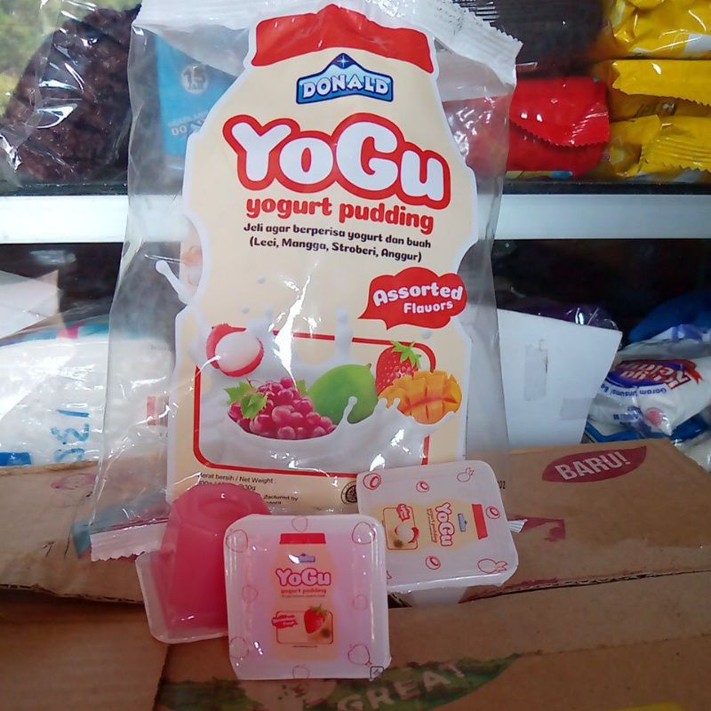 Puding Donald Yogu Yogurt Pudding Jeli Agar Isi 10 Cups