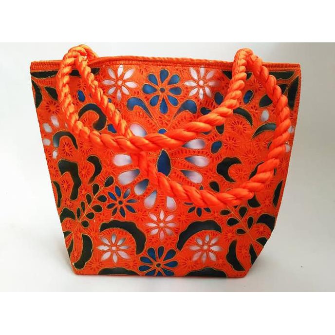 Tas Bordir Tas Bordir Bukittinggi - Orange Bukittinggi Bordiran