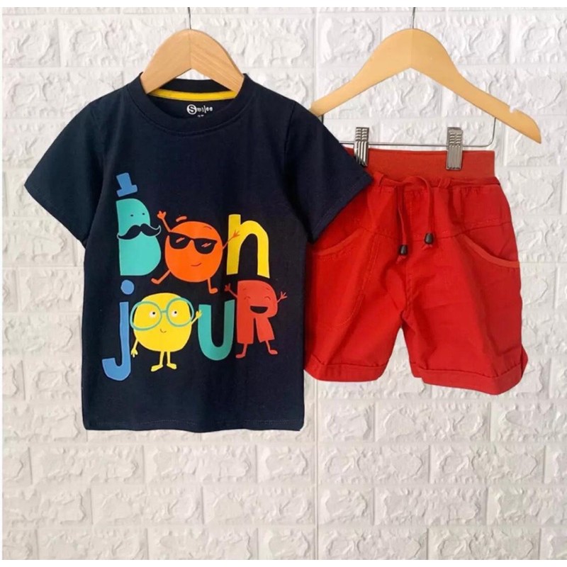 STELAN ANAK BON JOUR MOTIF TERBARU 1-5 THUN