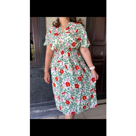 Daster Bali Pendek Adem Rayon Model Silang / Super Jumbo / LD 140