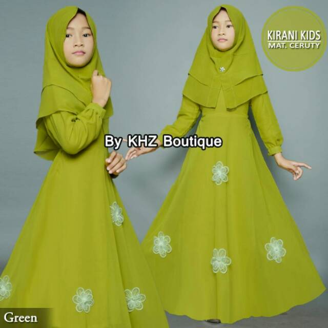 ORIGINAL KHZ BOUTIQUE GAMIS KIRANI ANAK