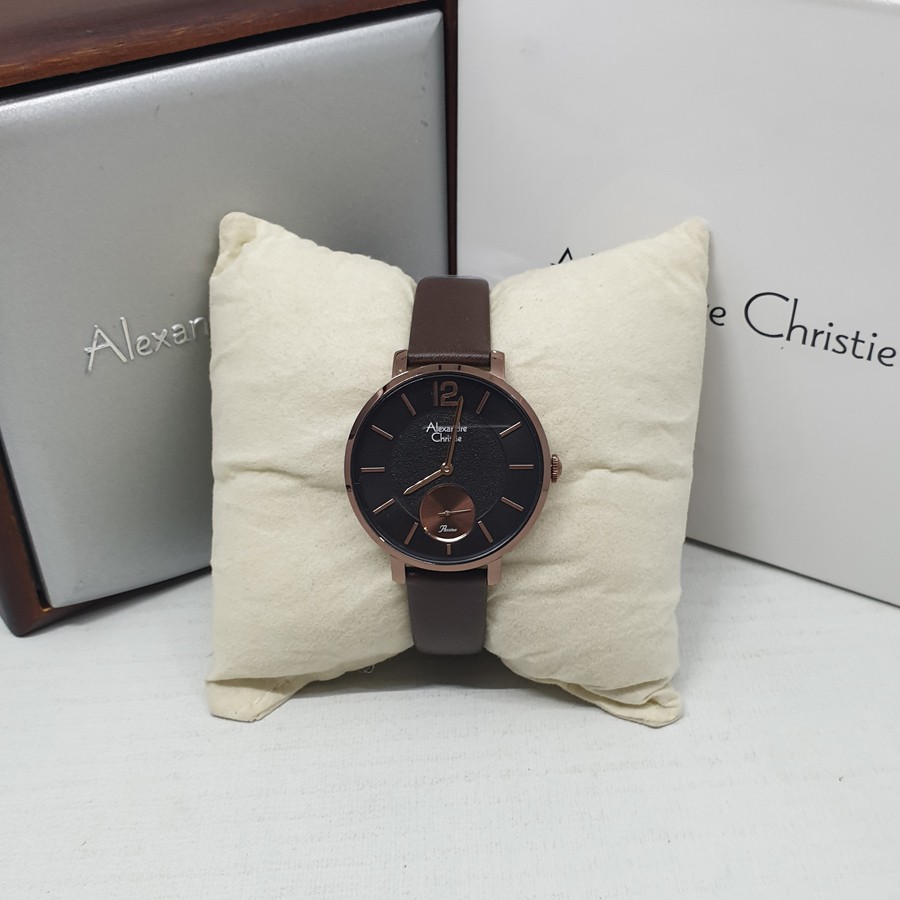 Alexandre Christie Ac2751 Brown, Jam Tangan Wanita, Original