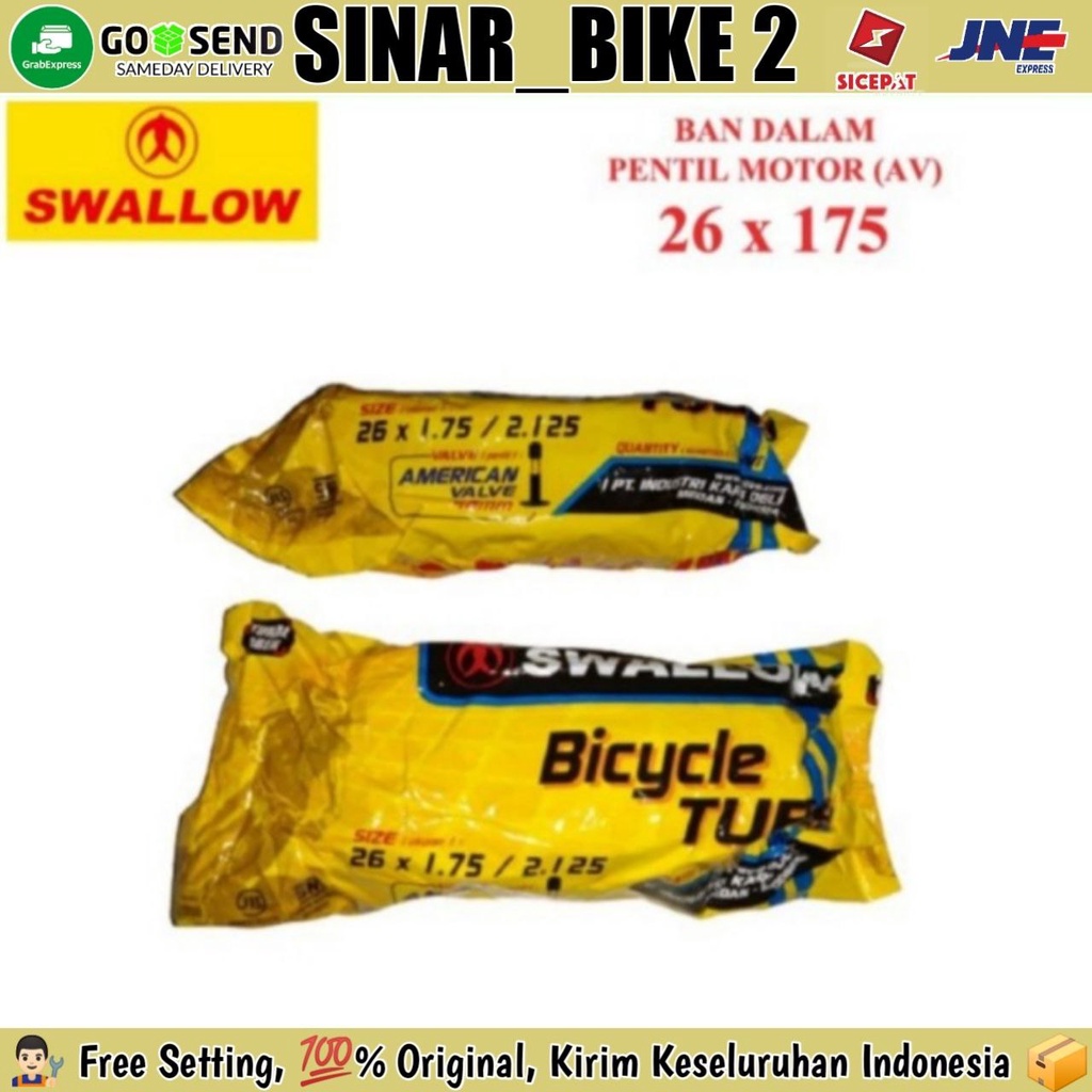 Swallow Ban Dalam Sepeda 26 x 1.75 175 190 195 200 210 2125 AV MTB