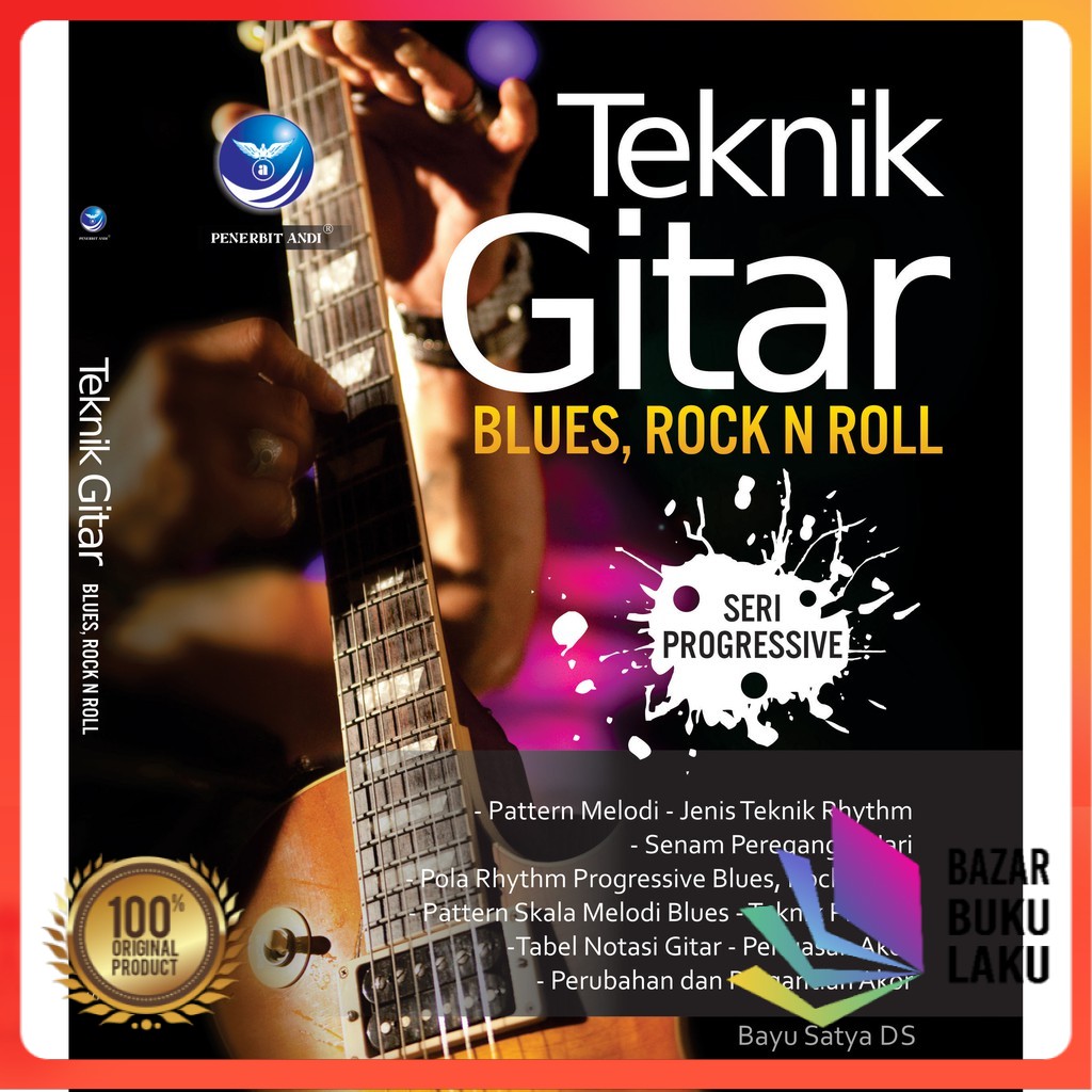 Buku Teknik Gitar Blues Rock N Roll Seri Progressive Shopee Indonesia