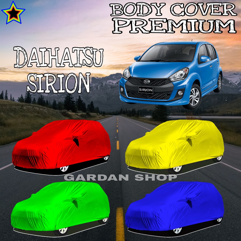 Sarung Mobil DAIHATSU SIRION Polos WARNA Body Cover Daihatsu PREMIUM
