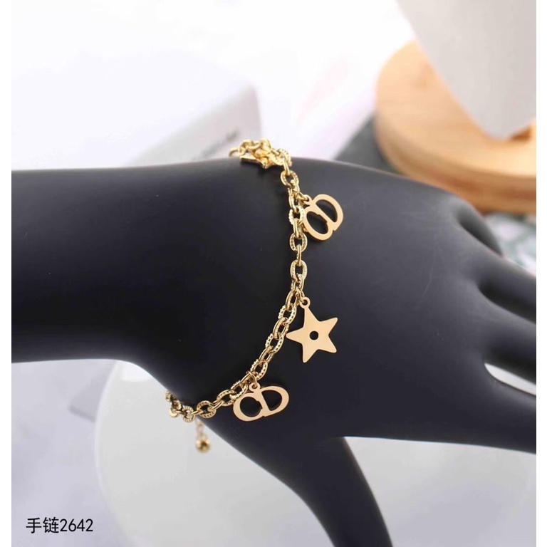 Gelang Rantai Titanium Asli Anti Karat Fashion Korea - Rosegold