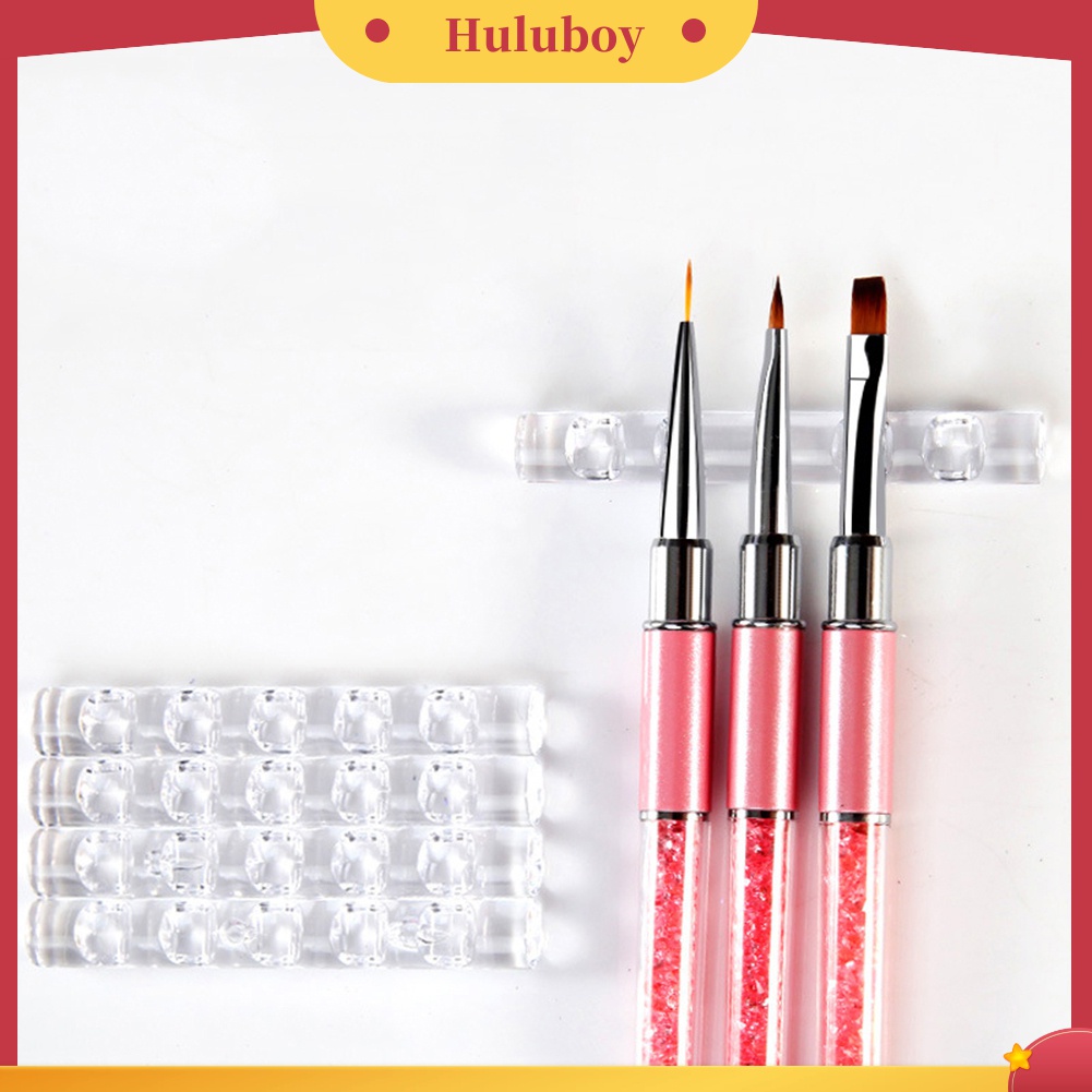 Huluboy Huluboy♡ Rak Stand Display Holder Brush Pen Nail Art Dengan 5 Sekat