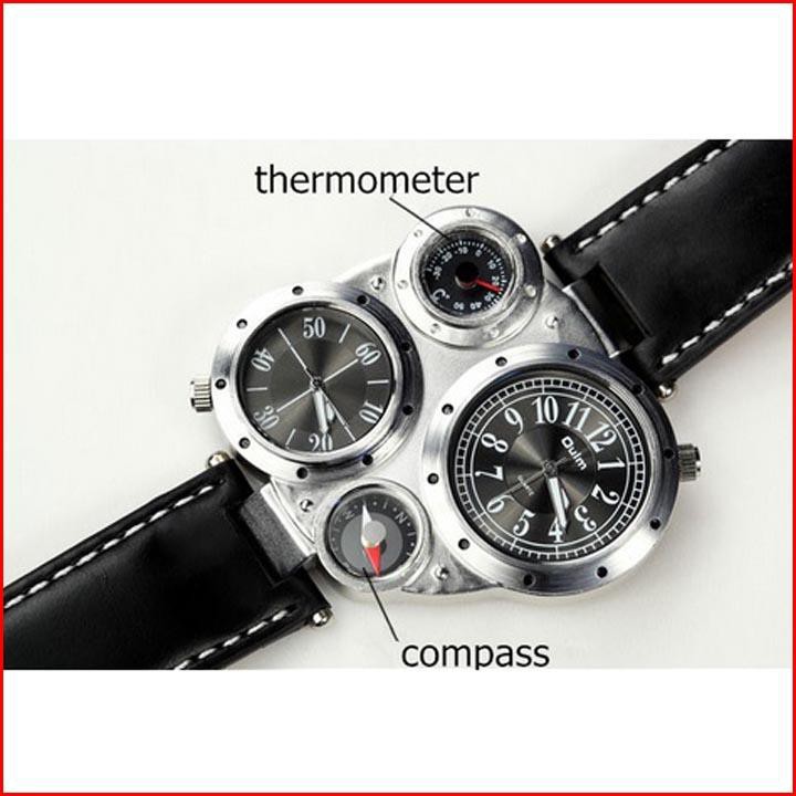 Jam Tangan Pria Unik Terbaru Tali Kulit Trendy Watch Men - NF52788 Terlaris
