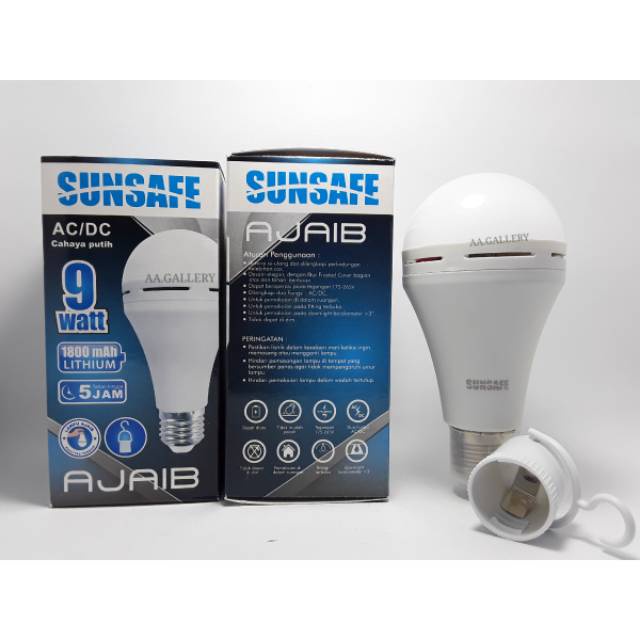 Sunsafe Ajaib Lampu LED Emergency 9 - 30 Watt