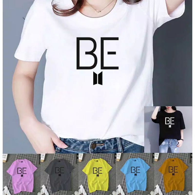 Kaos T-shirt BTS B E free foto member BTS