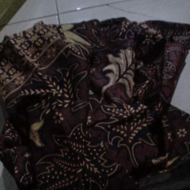 Batik Dolby Dolbi Dobby Doby Tenun Sutra Tulis Katun Atbm Baron Atasan Batik Wanita Sogan Srg308