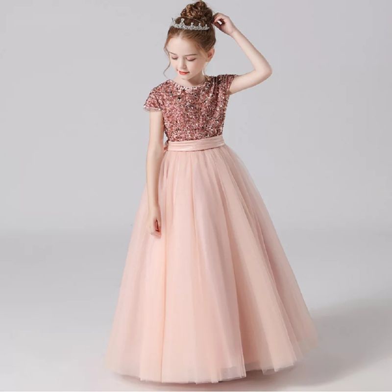 DRESS SEQUIN ANAK PEREMPUAN GAUN PESTA ULANG TAHUN BAYI PEREMPUAN DRESS PRINCESS JASMINE ELSA BAYI P