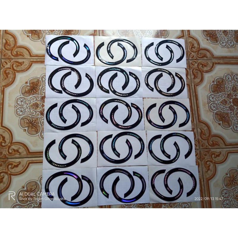 Rosette/sound hole stiker gitar Yamaha apx 500ii tinggal tempel termurah