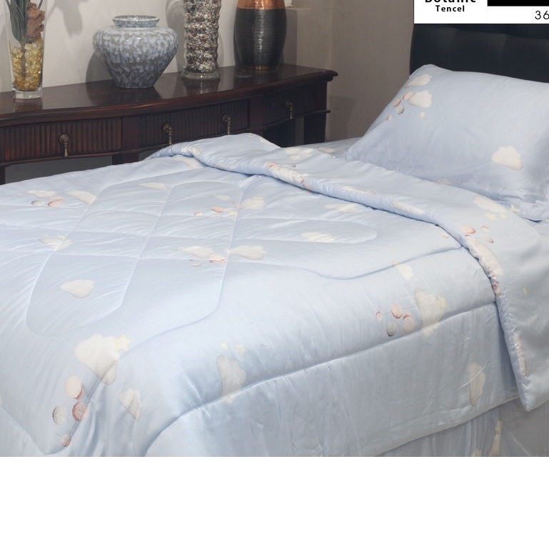 Picasso Sprei Botanic Tencel Blue Sky