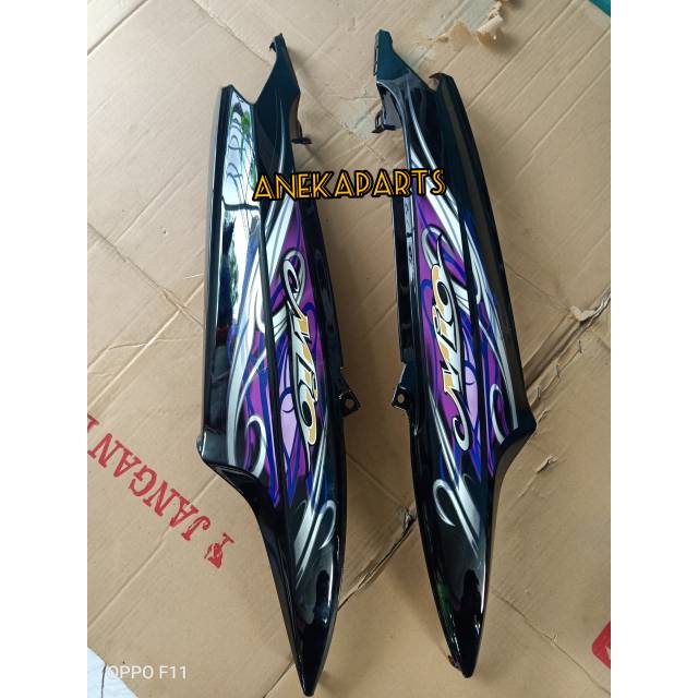 Body belakang Mio smile Hitam plus striping