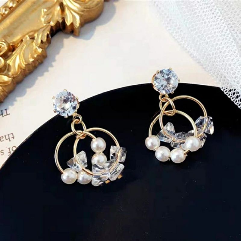 Anting Anting Titanium Anting Panjang Panjang Anting Anting Gantung Korea Wanita Anti Karat  KODE BX