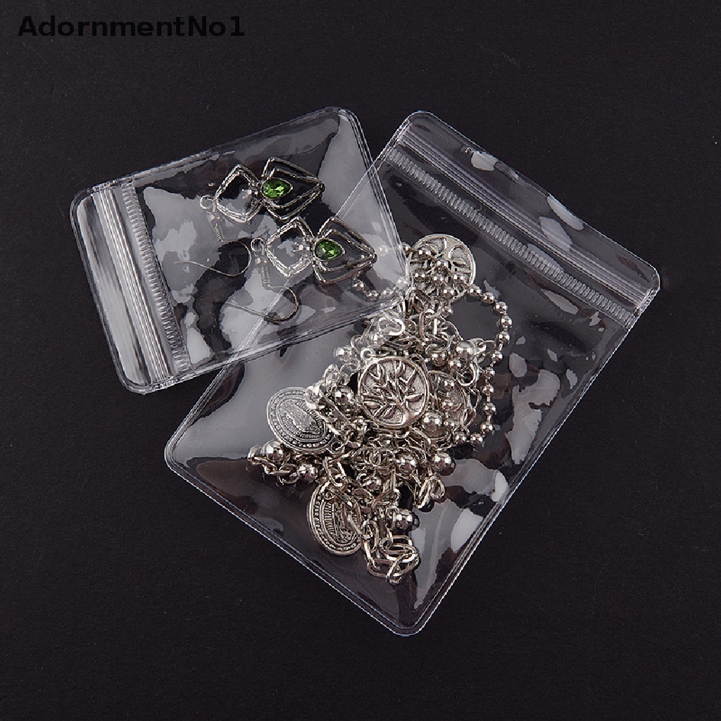 (AdornmentNo1) 20pcs / Set Kantong Plastik Ziplock PVC Transparan 26 Kawat Untuk Perhiasan / Hadiah