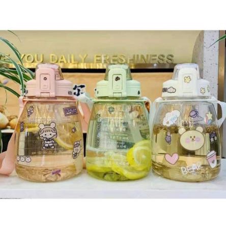 Botol Minum Anak Big Belly Children Cup Bottle + Sticker 1100ml H487