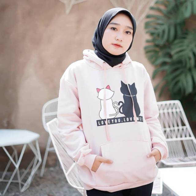

Love you love me cat pink