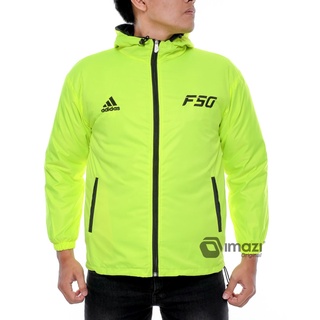 Jaket Parasut [Adidas F50] Sporty Olahraga Sepeda Jogging Lari Pria Wanita M L xxL XL