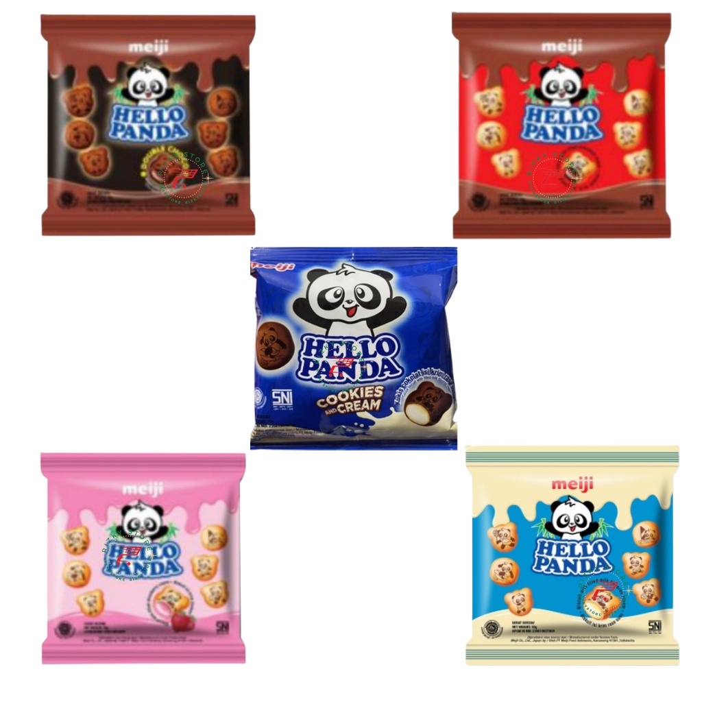 

Hello Panda Renceng Biskuit Isi Cream aneka rasa 8 gr x 10 pcs