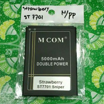 Baterai strawberry ST7701 SNIPER double power battery battle MANTAP