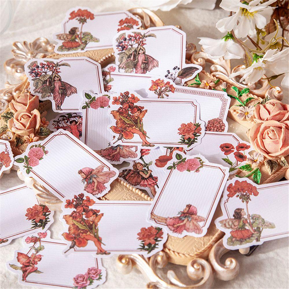 Chookyy 30pcs Fairy in the garden Art Craft Diary Decor Sticky Note Alat Tulis Scrapbooking