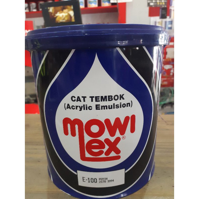 cat tembok mowilex emulsion E-100 putih 2,5ltr