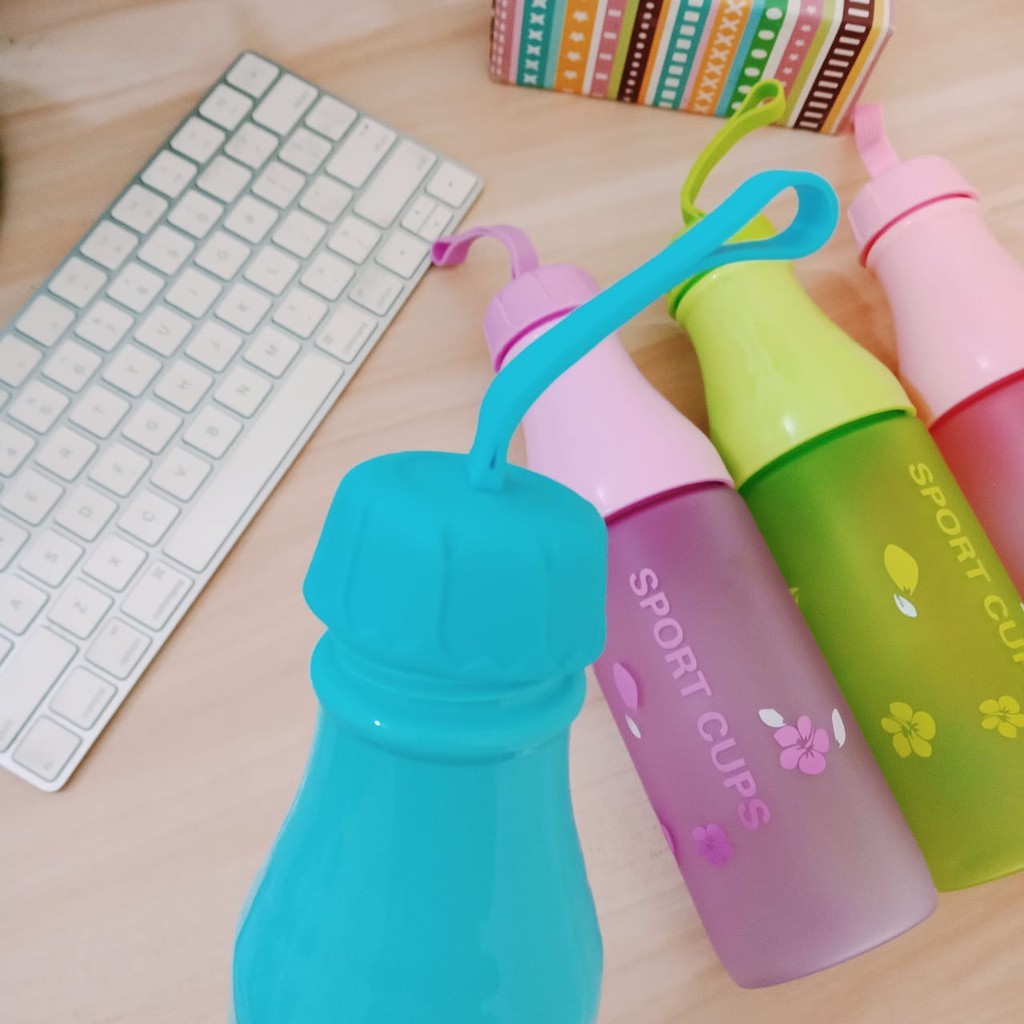 BOTOL AIR MINUM SPORT CUPS CANDY BPA FREE TALI 550 ML / BOTOL SODA - Cups Bottle