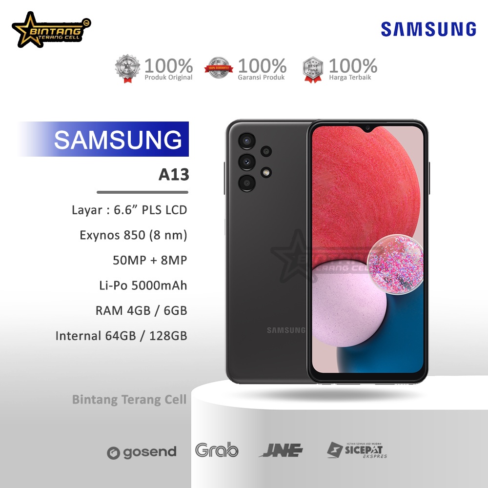HP Samsung Galaxy A13 Ram 4/128GB - 6/128GB Garansi Resmi